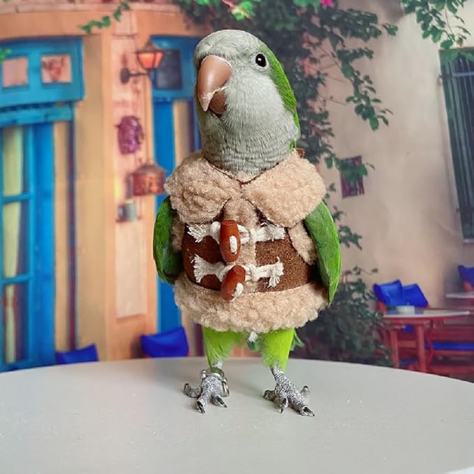 Bird Diaper Flight Suit Parrot Costume pet Animal Costume, Applicable to Birds and Parrots Warm Supplies. (XL)