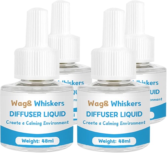 Calming Diffuser, Soothe Your Pet's Emotions, Reduce Stress and Anxiety, and Decrease Fighting and Scratching Behaviors, 3-in-1 Kit for Cats (Refills*4)