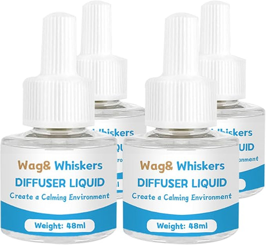 Calming Diffuser, Soothe Your Pet's Emotions, Reduce Stress and Anxiety, and Decrease Fighting and Scratching Behaviors, 3-in-1 Kit for Cats (Refills*4)