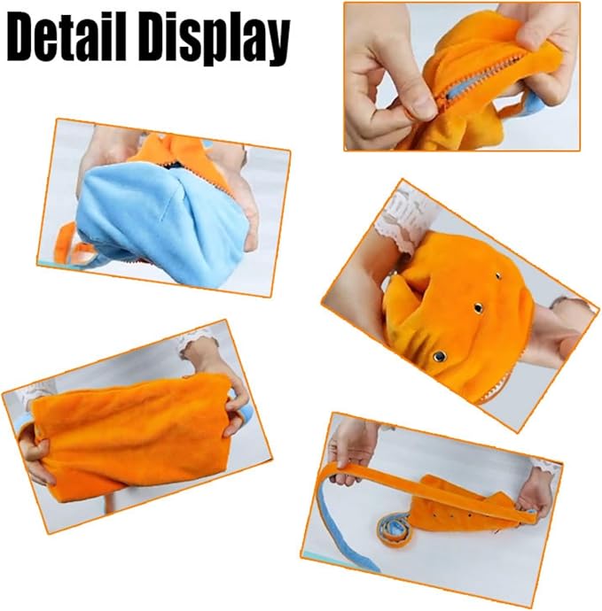 Meow&Woof Small Pet Bonding Pouch & Carrier Sling - Adjustable Strap, Travel Sleep Bag for Sugar Gliders, Ferrets, Rats, Hedgehogs, Hamsters - Outdoor Orange