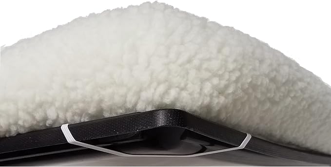 MidWest Homes for Pets QuietTime Dog Bed - White Fleece Bolster, Ultra-Soft and Machine Washable, Fits 24-Inch Crates and Carriers, for Small Breed Dogs