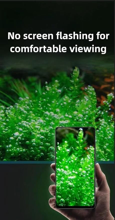 Mini Clip-On Aquarium Light 8W Full Spectrum LED for Nano & Betta Fish Tanks, Timer & 10-Level Dimmer, Freshwater Planted Desk Aquariums 1–5 Gallons