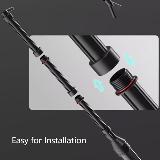 Carefree Fish Aquarium Gravel Vacuum Sand Cleaner with 6Ft Pipe Fish Tank Water Changer Adjustable Length ABS(for 8~30Gal Tank)