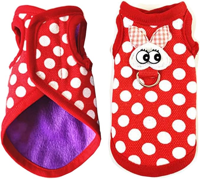 Christmas Small Animals Harness Santa Hamster Clothes Guinea Pig Harness and Leash Set Small Pet Clothes for Rats Kitty Mini Dog Hedgehog Squirrel and Small Breeds,S