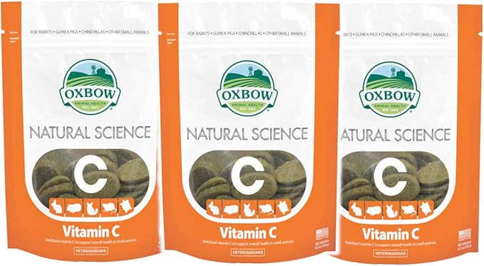 Oxbow Natural Science Small Animal Vitamin C Supplement - 60 count - 3 Pack