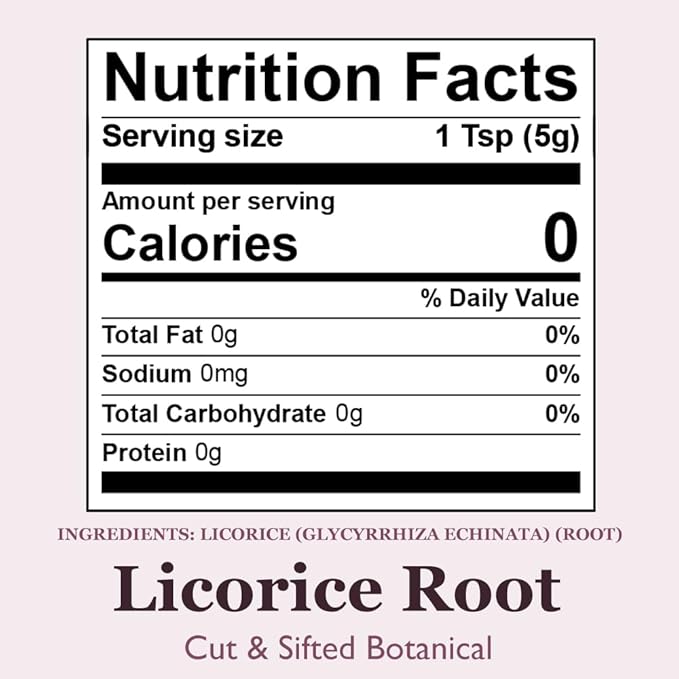 Organic Positively Botanicals Company, Licorice Root, Herbal Tea Loose Leaf Botanical, 16 Ounce