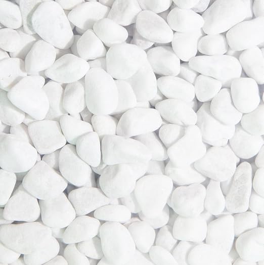 SIDONG 5 LB White River Rocks, 0.3-0.5 Inches Pebbles for Indoor Plants, Aquarium Rocks Used in Fish Tank, Decorative Stones for Plants, Vases, Home Décor, Crafting, Garden Landscaping