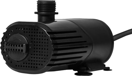 pond boss 300 GPH Submersible and In-Line Water Pump for Hydroponics, Aquaponics, Fountains, and Freshwater Aquariums – Adjustable Flow, Quiet Operation, Includes Tubing Adapters