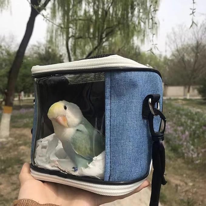 Small Animal Carrier Bag, Bearded Dragon Travel Carrier, Lizards Snak Carrier, Bird Carrier Backpack, Clear Bubble Window Backpack for Kitty, Small Pet Travel Carrier for Hedgehog Parrot