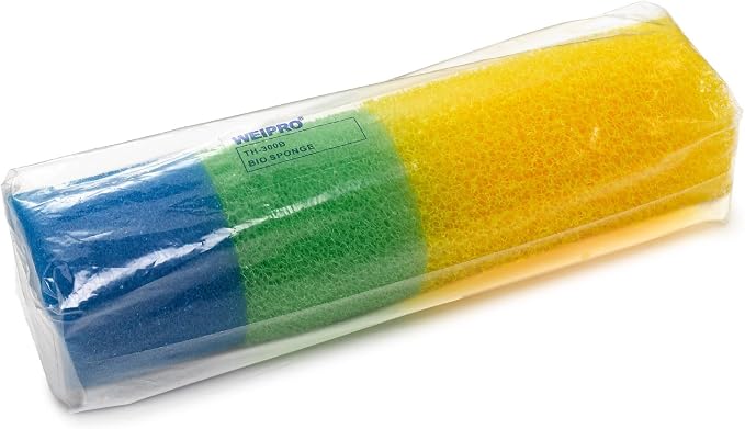 Replacement Cylindrical Fish Tank Filter Sponges 4 Pack for Model TH-300B | Washable and Reusable Biological Filter Sponge Media