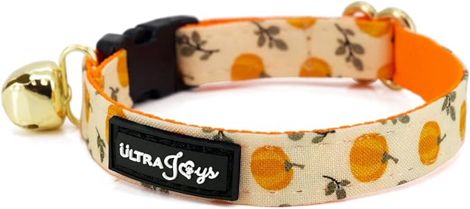 Ultra Joys Breakaway Cat Collar with Bells - Boy & Girl Collar Kitten Size Large