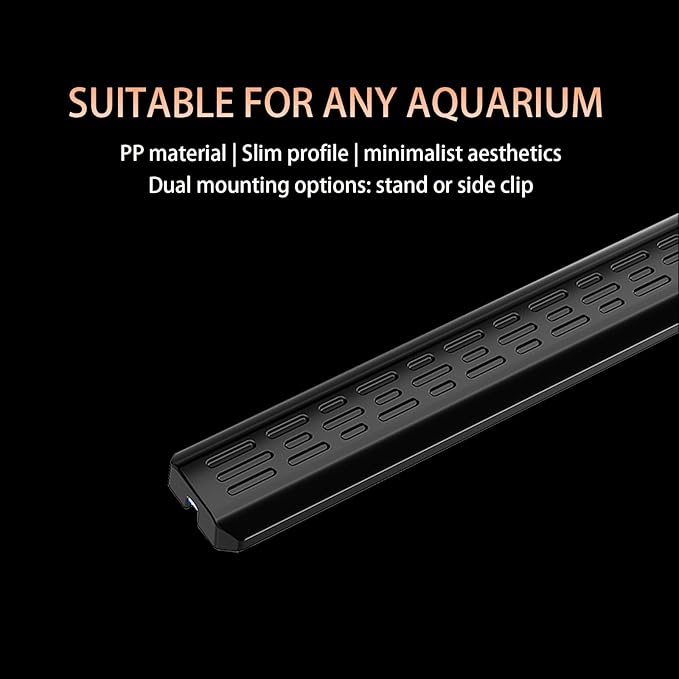 Clip On Aquarium Light for 1-5 Gallon Small Fish Tank – 3 Colors & 10 Dimmable Brightness Levels, Flicker-Free Full Spectrum LED Fish Tank Light with USB for Betta, Desktop, Nano Tank