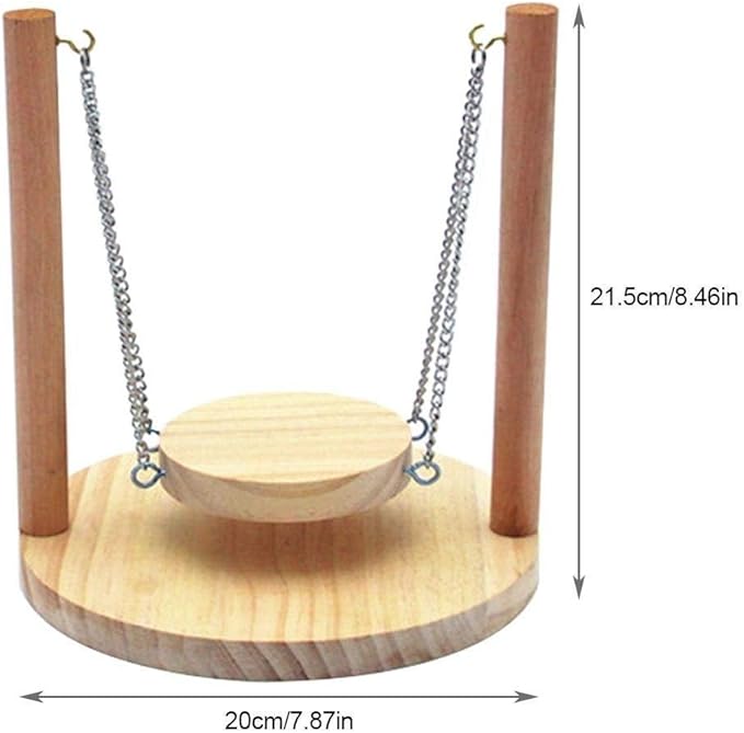 Litewoo Hamster Hideout Chewable Toys Wooden Accessories—— Swing