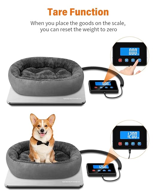 WESTHEY Shipping Scale 0.5oz-440lb High Accuracy Bascula Digital Weight Luggage Postal Scale for Packages Warehouse Home Small Business Pet Food Mail