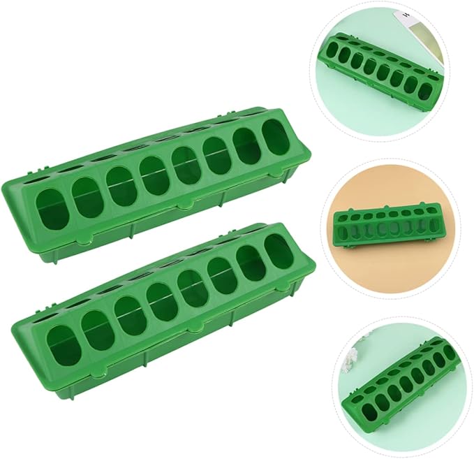 VICASKY 2pcs Energy Food Tank Bird Seed No Mess Feeder for Outdoor Birds and Pigeons