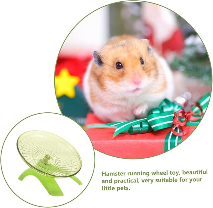 Hamster Exercise Wheel Low Noise Running Saucer for Gerbils Chinchillas Hedgehogs Pet Toys