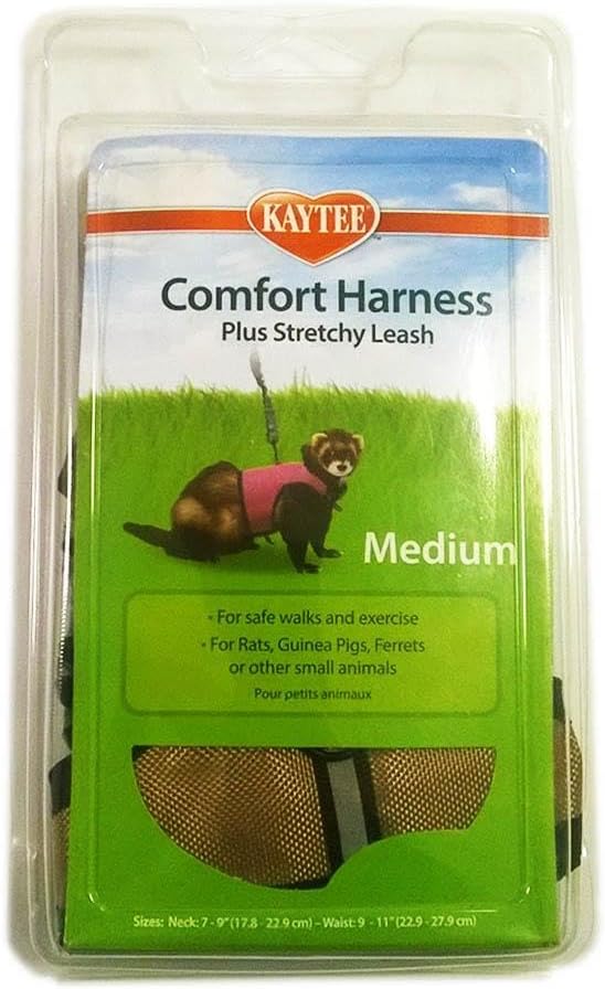 Kaytee Comfort Harness & Stretchy Leash, Medium