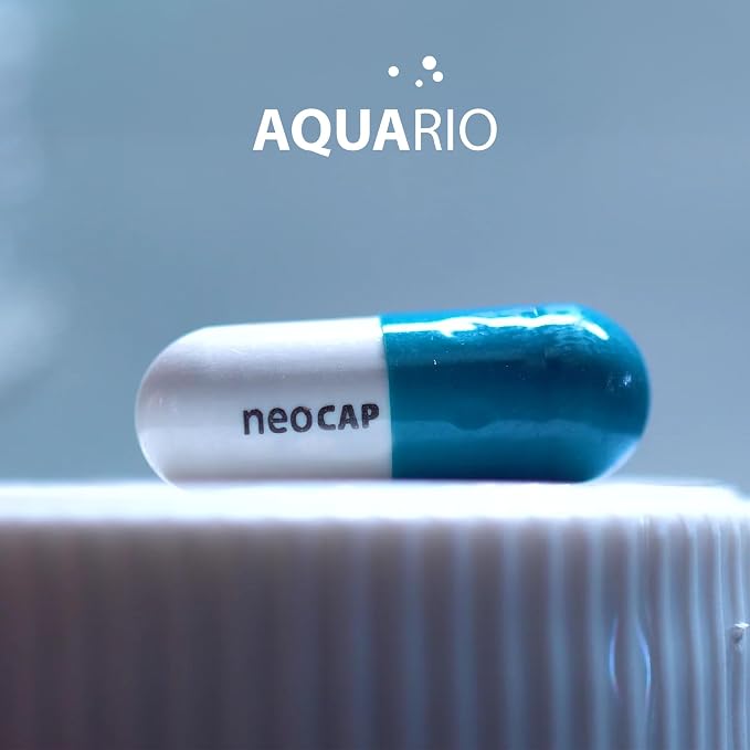 Aquario Neo Cap - Water Conditioner for Aquarium Tank - Enhances Biological Filtration, Improves Water Quality, Safe for Freshwater & Saltwater - Bacter, 20 Capsules