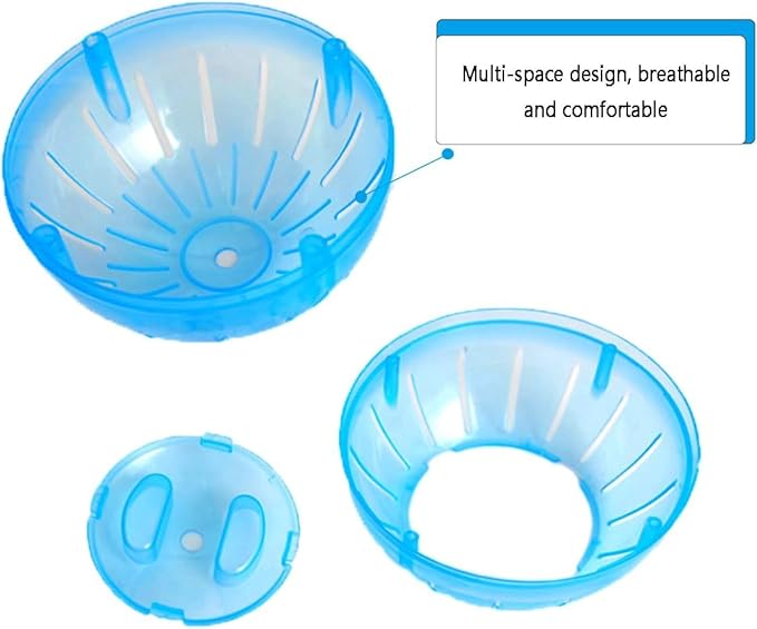 2 Pcs Hamster Exercise Ball, 4 Inch Dwarf Rat Hamster Running Ball, Small Animals Toys for Sugar Gliders Mice Gerbils & Other Small Pets – Must-Have Pet Rat Accessories