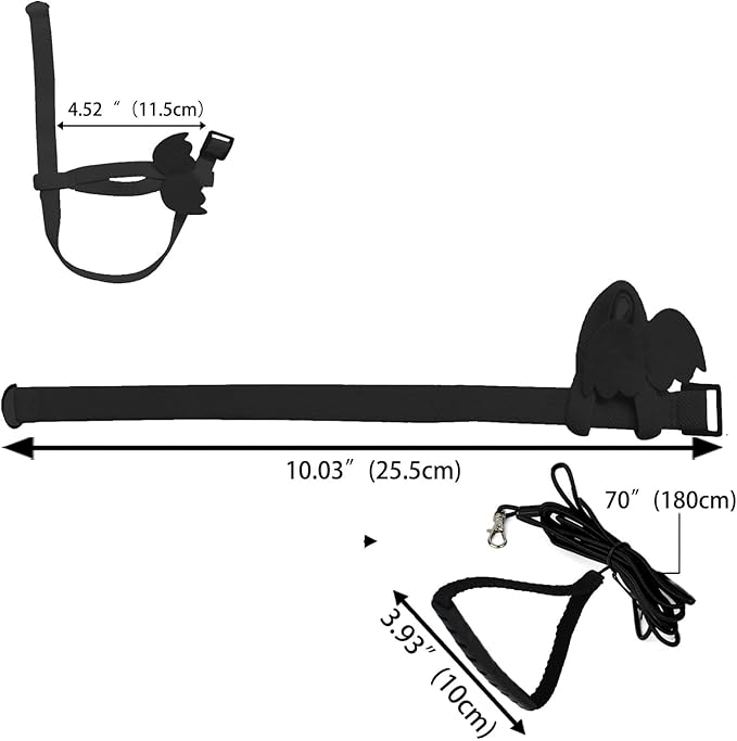 Adjustable Bird Leashes and Harnesses, Bird Nylon Harness with Cute Wing for Parrots, Pet Bird Accessories, Bird Leash for Hang Out, Suitable for Cockatiel, Quaker, Amazon Parrot and Same Size Birds