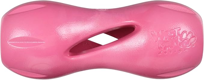 WEST PAW Qwizl Durable Zogoflex Dog Puzzle Toy for Mental Stimulation, and Enrichment - Treat Dispensing for Bully Sticks and Dental Sticks - Dishwasher Safe - Made in USA - Large - Geranium
