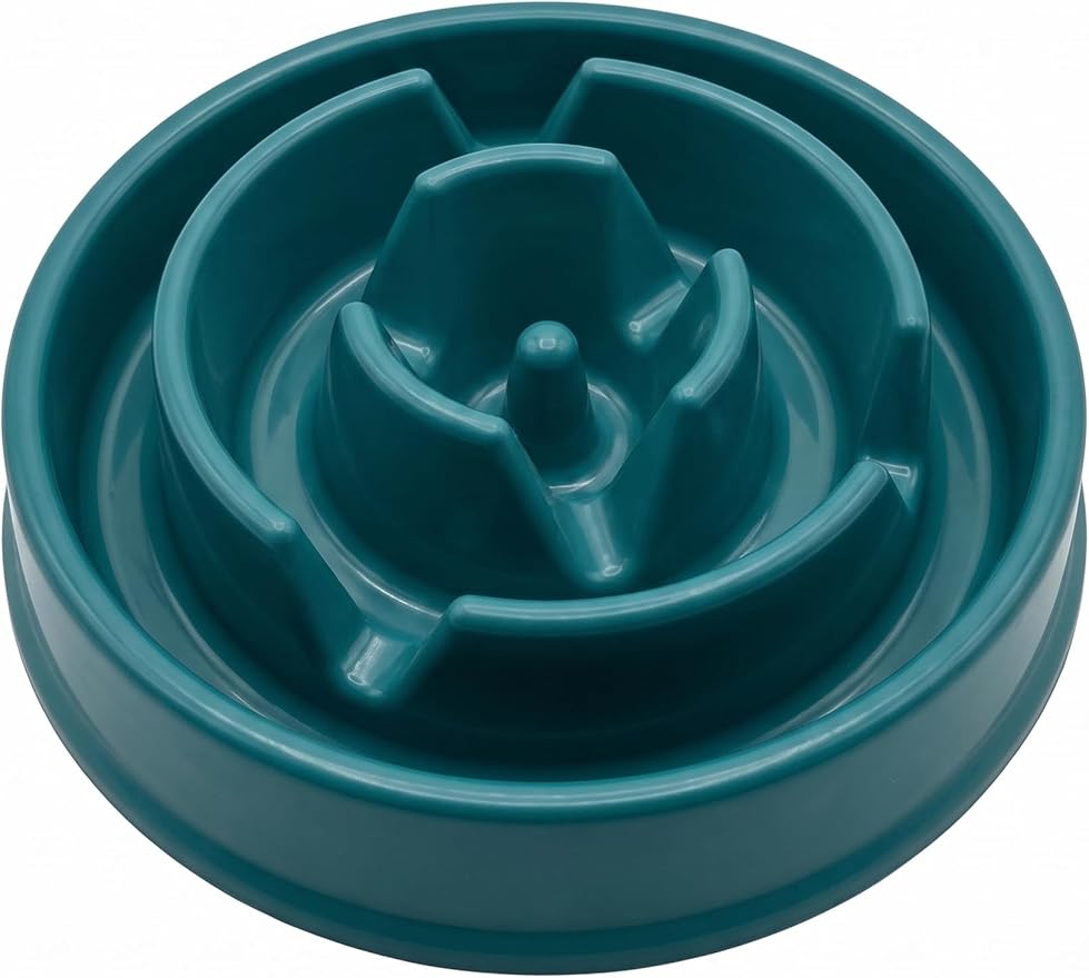 Dog Slow Feeder Bowl G&P | Non-Slip, Durable, Eco-Friendly PP Plastic | Medium Size(Length 8.07 in | Height 2.28 in)| 30 US Fluid Ounces of Food or Water | Puzzle Bowl |Anti-gulping Bowl