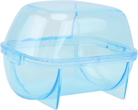 Sosoport Hamster Bath House Chinchilla Dust Bath House for Toy Hamsters Small Pet Shower Basin Bathroom for Little Animal Random Color