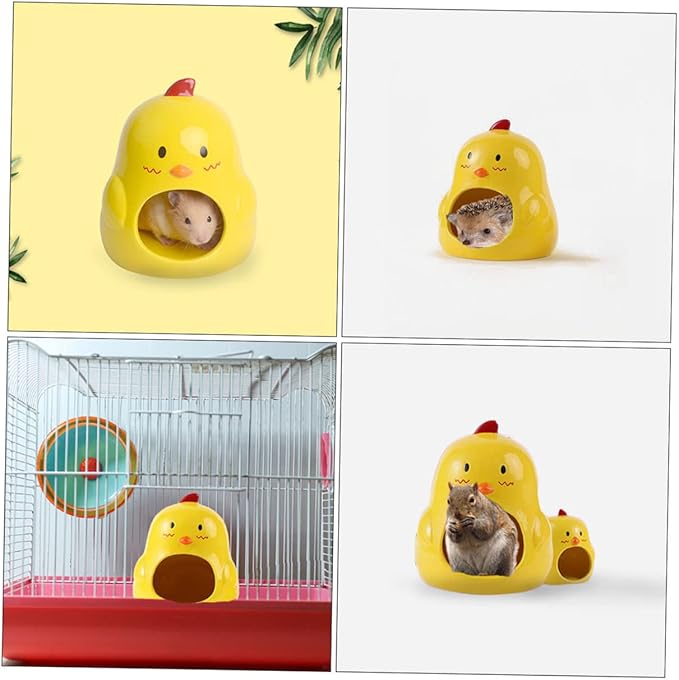 Toddmomy Ceramic Nest for Hamster Guinea Pig Hideaway Small Animal House Accessory