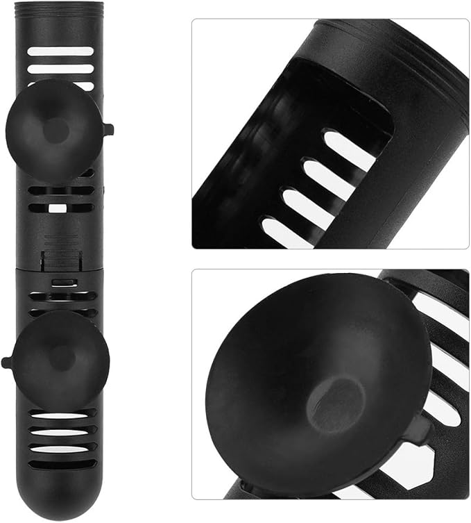 GOTOTOP Fish Heater Protective Case, Aquarium Fish Heater Protective Case Detachable Designed Cover with Suction Cups(No. 2 Protective Sleeve 30.55 cm Long)