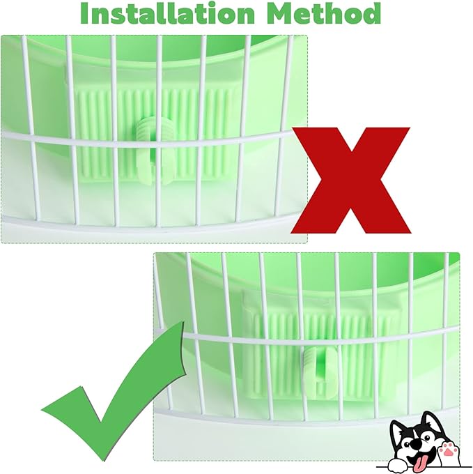 Amyhill 12 Pcs Crate Dog Bowls Bulk Removable Stainless Steel Hanging Food Water Feeder Bowl Pet Kennel Cage Coop Cup for Cat, Puppy, Birds, Rats, Ferret, Guinea Pigs, 3 Colors
