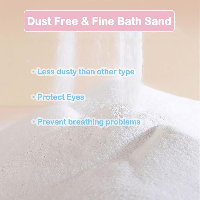 Meow&Woof Hamster Sand Bath Container & Dust-Free Bath Sand Set, 6.5" Sandbox Toilet for Hamster, Gerbil, Chinchilla, Mice – 2.2 lbs Potty Litter Sand for Small Animals (Yellow)