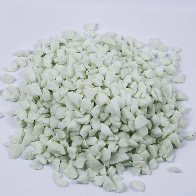 Glow in the Dark Gravel Stones,Aquarium Gravel,Aquarium Sand,Decorative Glow Gravel Rocks for Fairy Garden Fish Tank Succulents Pot Vase Filler Decor, 1 Pound (Sky Blue, 5-8mm)