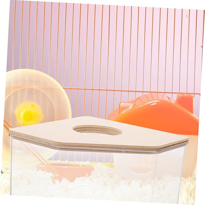 Large Triangle Hamster Bath Room Acrylic Pet Bathing Supplies Dust Bath Container for Chinchilla Guinea Pig