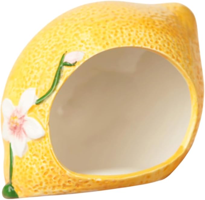 Ceramic Hamster House,Hamster Hideout Cute Hamster Cage Accessories Small Animal Hideout for Small Animal Chinchilla Hamster, Small