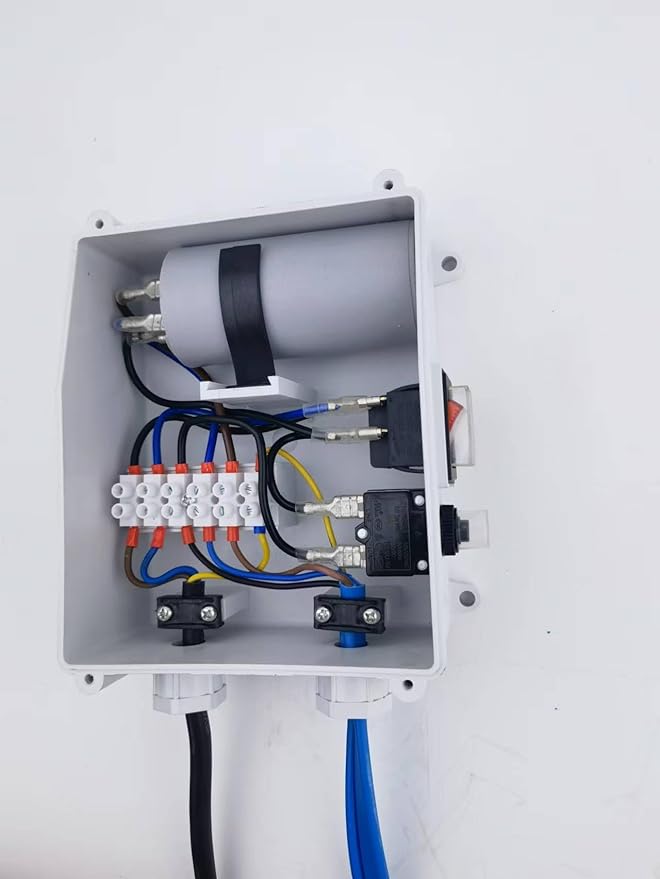 Submersible Pumps 2.5" OD Pipe 110V/60HZ 0.55KW 0.75HP Stainless Steel 1" Outlet Submersible Bore Pump Deep Well Pump with Control Box for Farm Irrigation