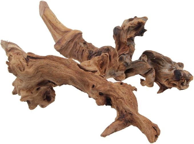 emours Aquarium Decor Driftwood Fish Tank Decoration, Natural Wood, Large (9-12 Inch Length)