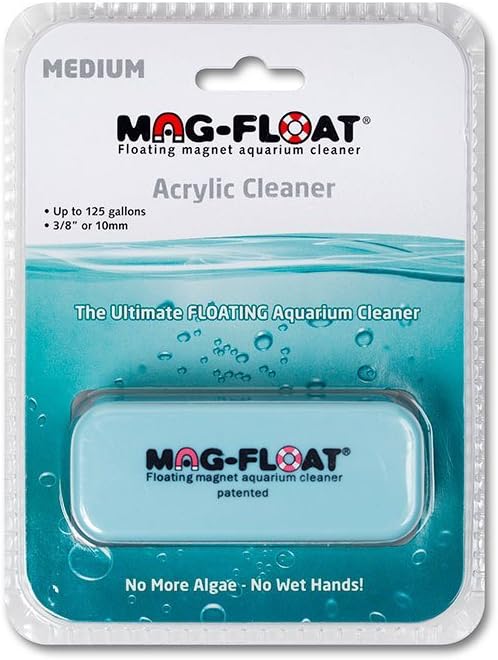 AGU130A Mag-Float Acrylic Aquarium Cleaner, Medium