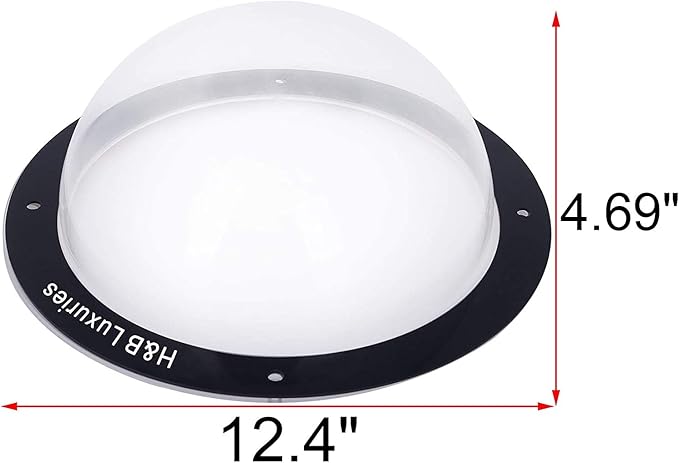 H&B Luxuries Durable Acrylic Dome Dog Window for Fence to View Outside for Satisfying Curious Pets FW058 (2-Pack)