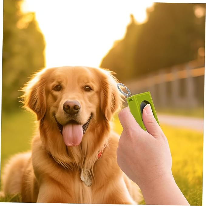 2pcs Portable Square Box Training Clicker Puppy Clicker Trainer for Dogs Cats Birds Lizards Fish Aid for Indoor Use (Black+Red)