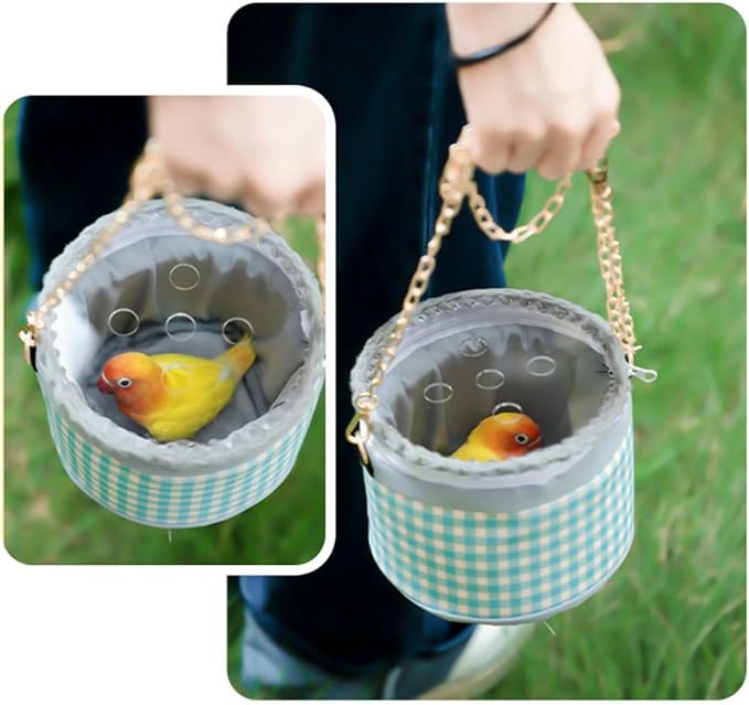 La La Pet® Creative Hamster Carrier Bag with Adjustable Chain Small Pet Travel Bag Sugar Glider Carrier Bag Hedgehog Carrier Bag Guinea Pig Carrier Bag for Outdoor Use