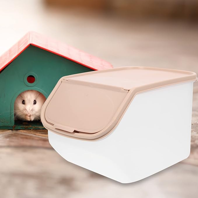 GANAZONO Delicate Bath Box for Guinea Pigs Chinchillas Sturdy Hamster Dust Bath House Reusable Small Pet Supplies Pp Pe Material Easy to Clean