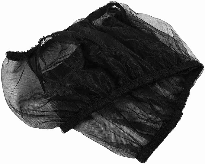 TOPINCN Universal Bird Cage Skirt Nylon Ventilated Mesh Seed Catcher for Parrots Black Cage Accessory Pet Supply