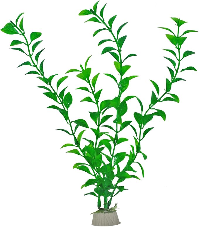10 Pcs Artificial Aquarium Plants, Plastic Aquatic Plant Decor for Fish Tank, Stream Tank, Aquarium Landscape Decoration (25cmpg-Green)