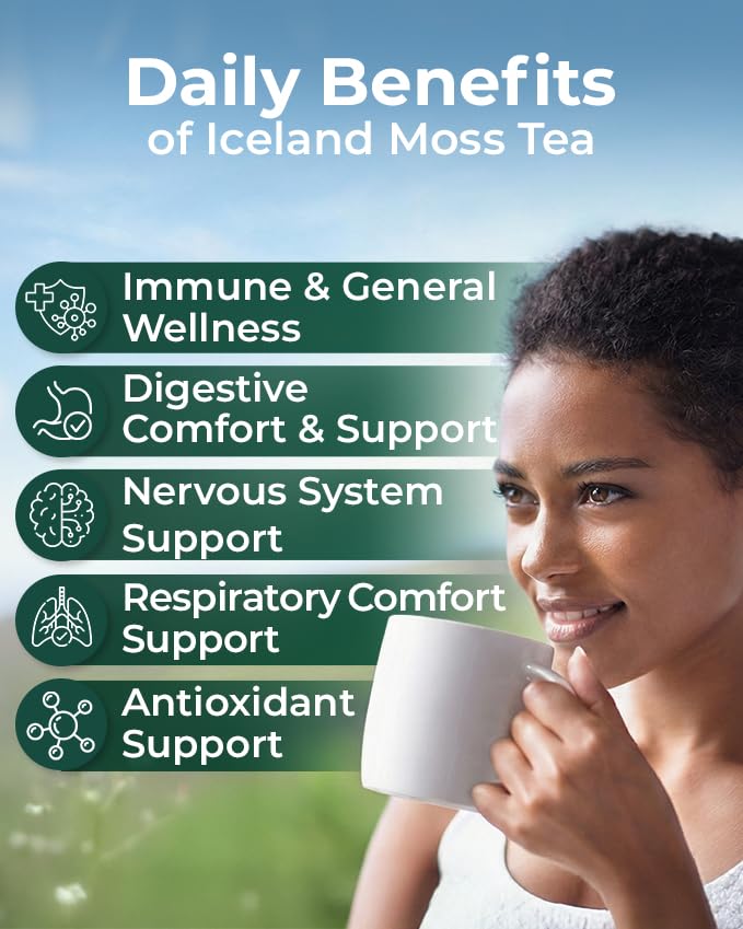 4 oz. Icelandic Moss Iceland Moss Herbal Tea (Cetraria Islandica) - 113g Herb Tea Liquen De Islandia