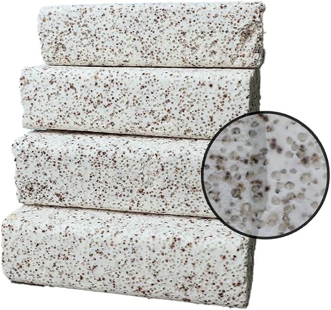 20 Pieces of Quartz Ceramic Bacteria House for Fish Tank and Pond to Feed Nitrifying Bacteria for Better Water Quality