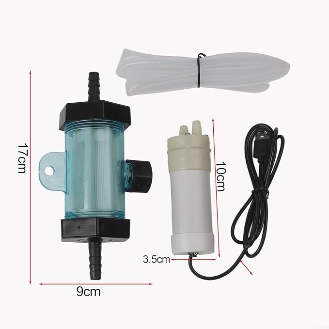 Electric Aquarium for Gravel Cleaner USB Pump with Siphon Vacuum for Fish Tank Water Changing and Cleaning, 1/2/3/5 Meter Tube(1 Meter)