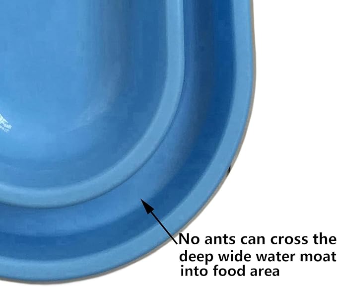 Ant Proof No Spill Cat Dog Pet Bowl 32 Oz Spill Proof Food Water Bowls Dish for Small to Medium Size Dogs Cats by With You6688