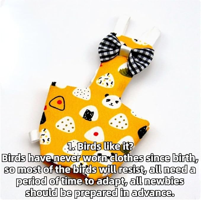 3PCS Bird Diaper with Adjustable Shoulder Strap Washable Parrot Diapers Reusable Bird Flight Suit Nappies Protective Breathable Nappy Clothes for Parakeet Macaw Conure (M)