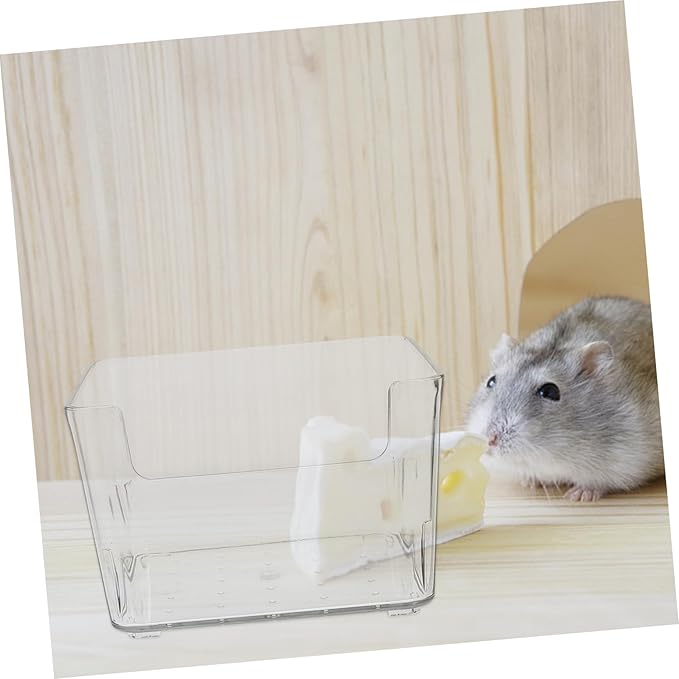 HANABASS 3pcs Little Pet Bathtub Hamster Bath Container Pet Bathroom Chinchilla Dust Bath Hamster