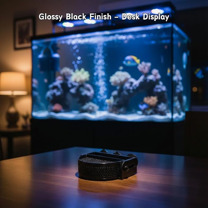 Aquarium Filter Baffle with Suction Cups, Fish Tank Flow Controller | Fish Tank Flow Controller, Water Surface Calmer & Flow Reducer for Betta Fish and Shrimp (Black, Medium)
